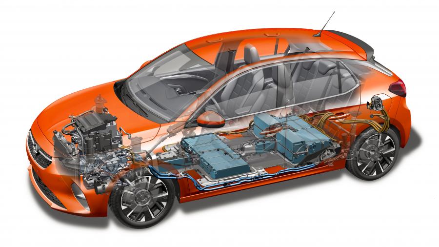 Схема Opel Corsa-e (F) 2019 года  (фото 10 из 45)